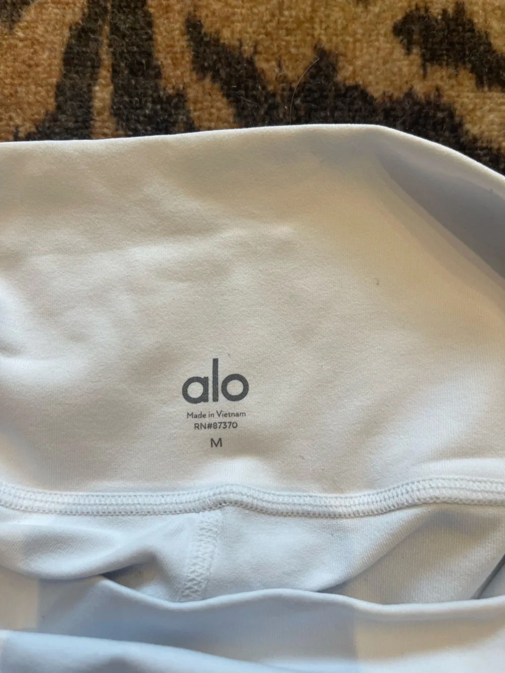 ALO Yoga White High-Rise Bike Shorts
